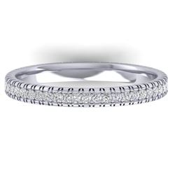 0.75 CTW Certified VS/SI Diamond Eternity Band Ring 14K White Gold - REF-53W3F - 30264