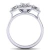 Image 4 : 1.55 CTW Certified VS/SI Diamond Solitaire 3 Stone Ring 14K White Gold - REF-182T5M - 30426