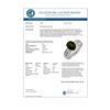 Image 2 : 3.0 CTW Green Tourmaline & Diamond Ring 14K White Gold - REF-79Y6K - 11559