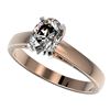 Image 1 : 1.25 CTW Certified VS/SI Quality Oval Diamond Solitaire Ring 10K Rose Gold - REF-372Y3K - 33011