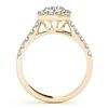 Image 4 : 2.29 CTW Certified VS/SI Diamond 2Pc Wedding Set Solitaire Halo 14K Yellow Gold - REF-434W8F - 31189