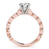 Image 4 : 2.02 CTW Certified VS/SI Diamond Solitaire 2Pc Wedding Set 14K Rose Gold - REF-402N8Y - 31614