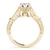Image 4 : 1.16 CTW Certified VS/SI Diamond Solitaire 2Pc Wedding Set Antique 14K Yellow Gold - REF-222A2X - 31