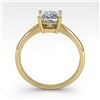 Image 4 : 1.03 CTW Princess Cut VS/SI Diamond Engagement Designer Ring 14K Yellow Gold - REF-297X2T - 32170