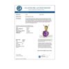 Image 3 : 2 Cushion Cut CTW Amethyst Designer Solitaire Necklace 18K Yellow Gold - REF-24H5A - 21930
