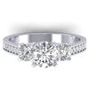 Image 1 : 1.75 CTW Certified VS/SI Diamond 3 Stone Ring 14K White Gold - REF-389A8X - 30387