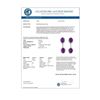 Image 3 : 7.10 CTW Amethyst & Diamond Earrings 14K White Gold - REF-53H6A - 10249