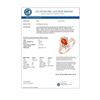 Image 2 : 1.0 CTW Orange Sapphire & Diamond Ring 14K Rose Gold - REF-35H3A - 10367