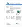 Image 2 : 0.85 CTW Emerald & Diamond Ring 10K White Gold - REF-15K5W - 10414