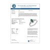 Image 2 : 0.25 CTW Emerald Ring 18K White Gold - REF-18A8X - 12907