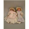 Image 1 : Two poured wax shoulder dolls, circa 1870, both possibly Pierotti, with fixed glass eyes, one wit...