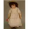 Image 1 : A Jumeau bisque doll, circa 1900, with fixed glass eyes, open mouth, pierced ears and jointed woo...