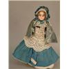 Image 1 : A German shoulder bisque doll, unmarked but attributed to Simon & Halbig, with fixed glass paperw...