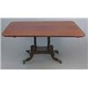 Image 1 : An early 19th century mahogany rectangular top breakfast table, with rosewood banded top on four...