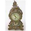 Image 1 : A French bronze rococo case mantel timepiece, with champleve decoration, 9ins...