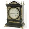 Image 1 : A late 19th century musical bracket clock, with 7.25ins silvered dial, striking hours and quarter...