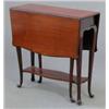 Image 1 : An Edwardian mahogany Sutherland table, with shaped flaps and understage on cabriole legs 2ft...