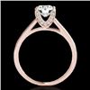 Image 2 : 1.5 CTW H-SI/I Certified Diamond Solitaire Ring 10K Rose Gold - REF-214T2M - 34845