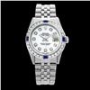 Image 2 : Rolex Men's Stainless Steel, QuickSet, Diam Dial & Diam/Sapphire Bezel - REF-533T4K