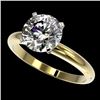 Image 1 : 2.50 CTW Certified H-SI/I Quality Diamond Solitaire Engagement Ring 10K Yellow Gold - REF-870K2W - 3