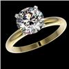 Image 2 : 2.50 CTW Certified H-SI/I Quality Diamond Solitaire Engagement Ring 10K Yellow Gold - REF-870K2W - 3