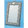 Image 1 : An Edwardian silver mounted easel mirror, with cartouche shaped crest and decorated throughout wi...