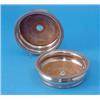Image 1 : A pair of plated wine coasters, with gadrooned rims, 6.25ins...