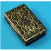 Image 1 : A 19th century French silver gilt and niello box, the lid decorated with a trophy of arms and ove...