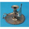Image 1 : A George III silver chamberstick, with gadrooned rim and flying scroll handle, maker John Carter...