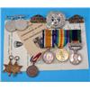 Image 1 : A 1st WW group of WM, Victory and Indian GSM, with Afghanistan NWF 1919 bar to 265655 Pte. H. War...
