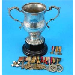 A good group of ten medals, comprising D.S.O., M.C., 14 / 15 Star, WM, Victory, 39 / 45 Star, Afr...