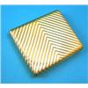 Image 1 : An 18ct gold rectangular cigarette box, with wrythen decoration, 210grms...