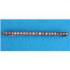 Image 1 : An Edwardian gold and platinum bar brooch, carre-set with a line of diamonds (cased)...