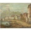 Image 1 : 19th C. English School oil on board, Folkestone in 1768, 6.5 x 8 ins....