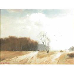 Marcus Ford (Wapping Group) oil on canvas, Spring - Sizewell Common, signed, 14 x 18 ins....