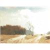 Image 1 : Marcus Ford (Wapping Group) oil on canvas, Spring - Sizewell Common, signed, 14 x 18 ins....