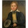 Image 1 : Early 19th C. English school oil on canvas, Half length portrait of a boy, 14 x 11 ins....