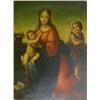 Image 1 : After Raphael unframed oil on canvas, Virgin and Child with John the Baptist, 40 x 30 ins. Old ty...
