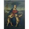 Image 1 : After Raphael oil on canvas, Madonna del Cardellino, 44 x 32 ins. Florentine frame....