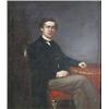 Image 1 : Mayer oil on board, Portrait of a seated gentleman, signed and dated 1872, 7.5 x 6.5 ins....