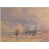 Image 1 : Frederick William Woledge (1840-1895) watercolour, Beach scene with shrimper, signed, 8.5 x 11.5...