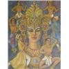 Image 1 : Margaret Morris (1891-1980) unframed oil on canvas, 'Composite impression of Ram Gopal', signed a...
