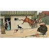 Image 1 : Cecil Aldin pair of colour prints, 'Good Morning Mrs Flanagan' & 'Good Morning Squire Brown', 8.5...