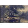 Image 1 : James Northcote A.R.A oil on board, Ducks beside a river, signed and dated 1886, 8.5 x 13.5 ins....
