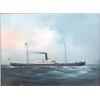 Image 1 : Chinese School oil on canvas, Kwang Ping, the first steamer Captain Blake commanded out of China,...