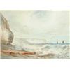 Image 1 : Austin Smith watercolour, Flamborough Head, signed and dated 1923, 5 x 7 ins....