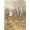 Image 1 : John Gutteridge Sykes (1866-?) two watercolours, 'Storm Clouds, Wharncliffe Wood', and 'Valley St...