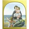 Image 1 : Attributed to James Clarke Hook (1819-1907) oil on canvas, Mother and children on a beach, monogr...