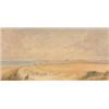 Image 1 : Victorian School watercolour, Brighton from Rottingdean circa 1840, 8.5 x 18 ins....