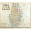 Image 1 : Robert Morden two coloured engravings, Maps of Nottinghamshire and Scotland, 13.5 x 16 ins. and 1...